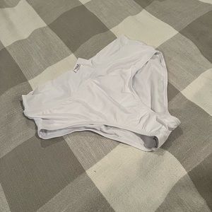 Brand new, white, high waist swim bottom